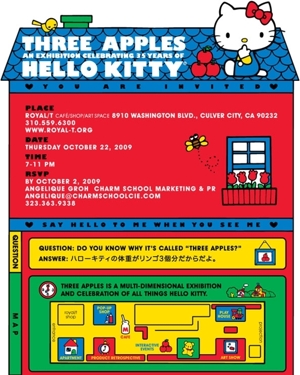 Bigfoot In "Three Apples" Hello Kitty Group Art Show