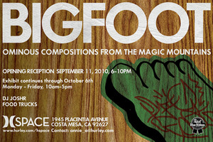 Bigfoot solo gallery show at Hurley's )( Space