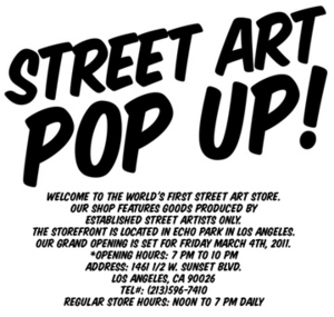 Street Art Pop Up Store in Los Angeles