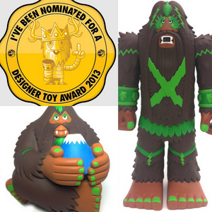 THE FOREST WARLORD and FUJISAN nominated in DESIGNER TOY AWARDS
