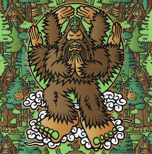 Bigfoot "Sky Dancer" Blotter print